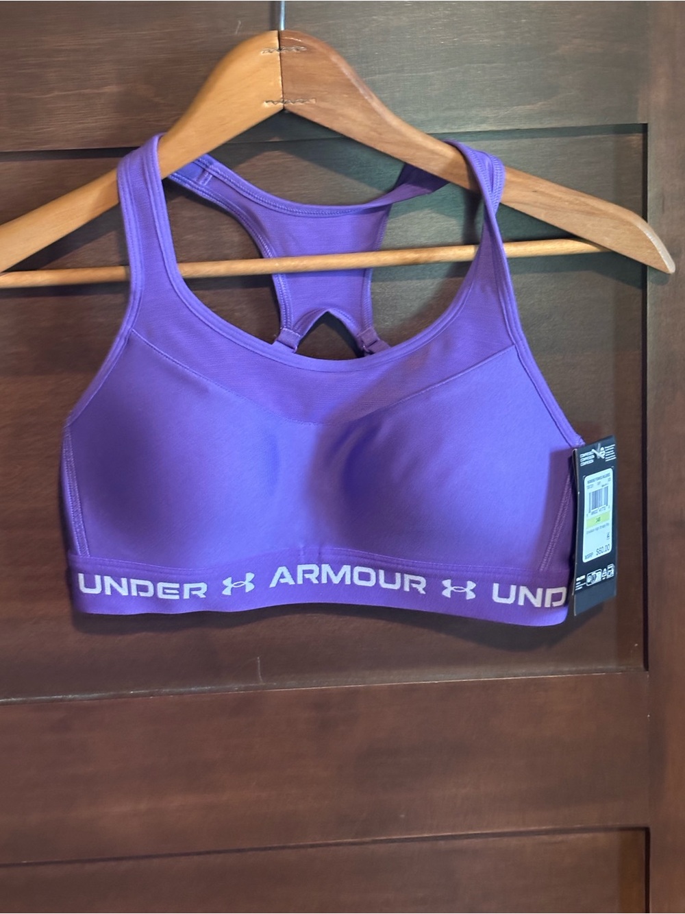 Under Armour Women's Purple Sports Bra - High Support